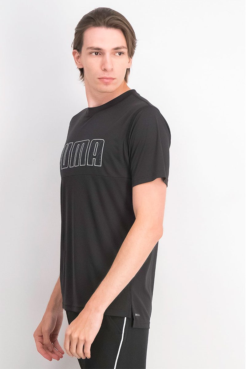 PUMA Men Sport Fit Short Sleeves Running T-shirt, Black - Image 2